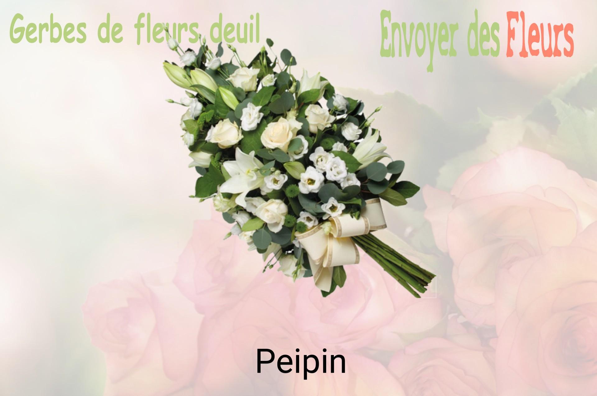 Gerbe de fleurs de deuil livrée à Peipin
